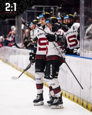 Z Pardubic vezeme 2:1 po prodloužení. 🙌🏻 Díky za podporu! 💙💛❤️ 🎫 Vstupenky na domácí zápasy: hcsparta.cz/vstupenky